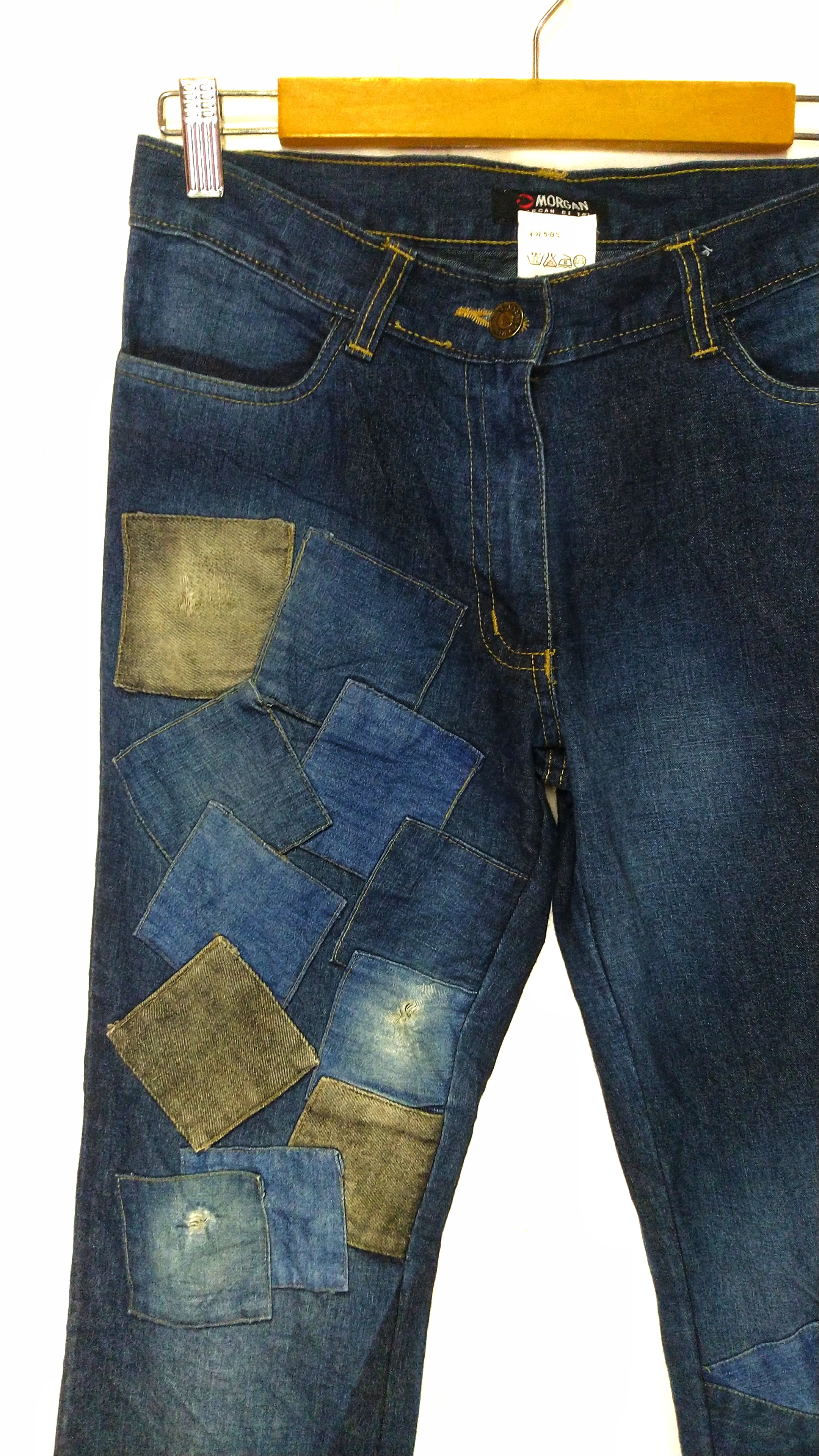 Distressed Denim - Junya Watanabe style woman patchwork denim by Morgan - 3