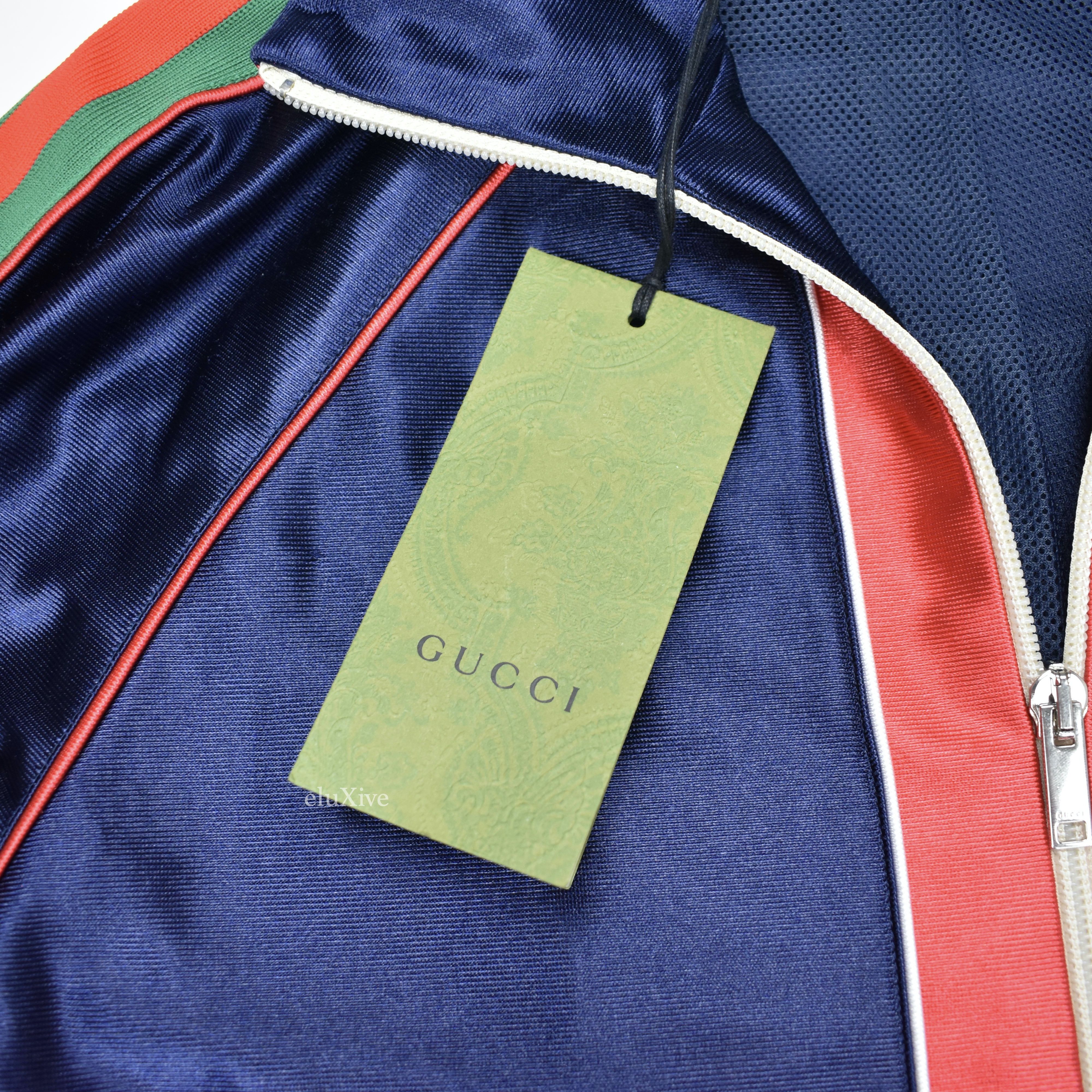 Navy Web Stripe Technical Jersey Track Jacket - 6