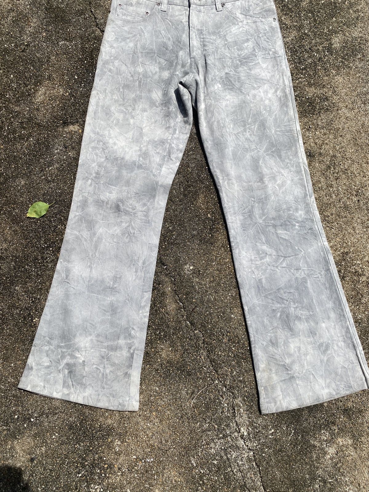 Designer - Japan T.S.U FAR EAST Smoke Design Flared Bootcut Pants - 4