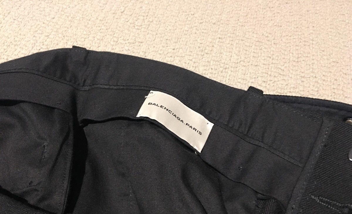 Warm wool pants with half embedded belt - 5