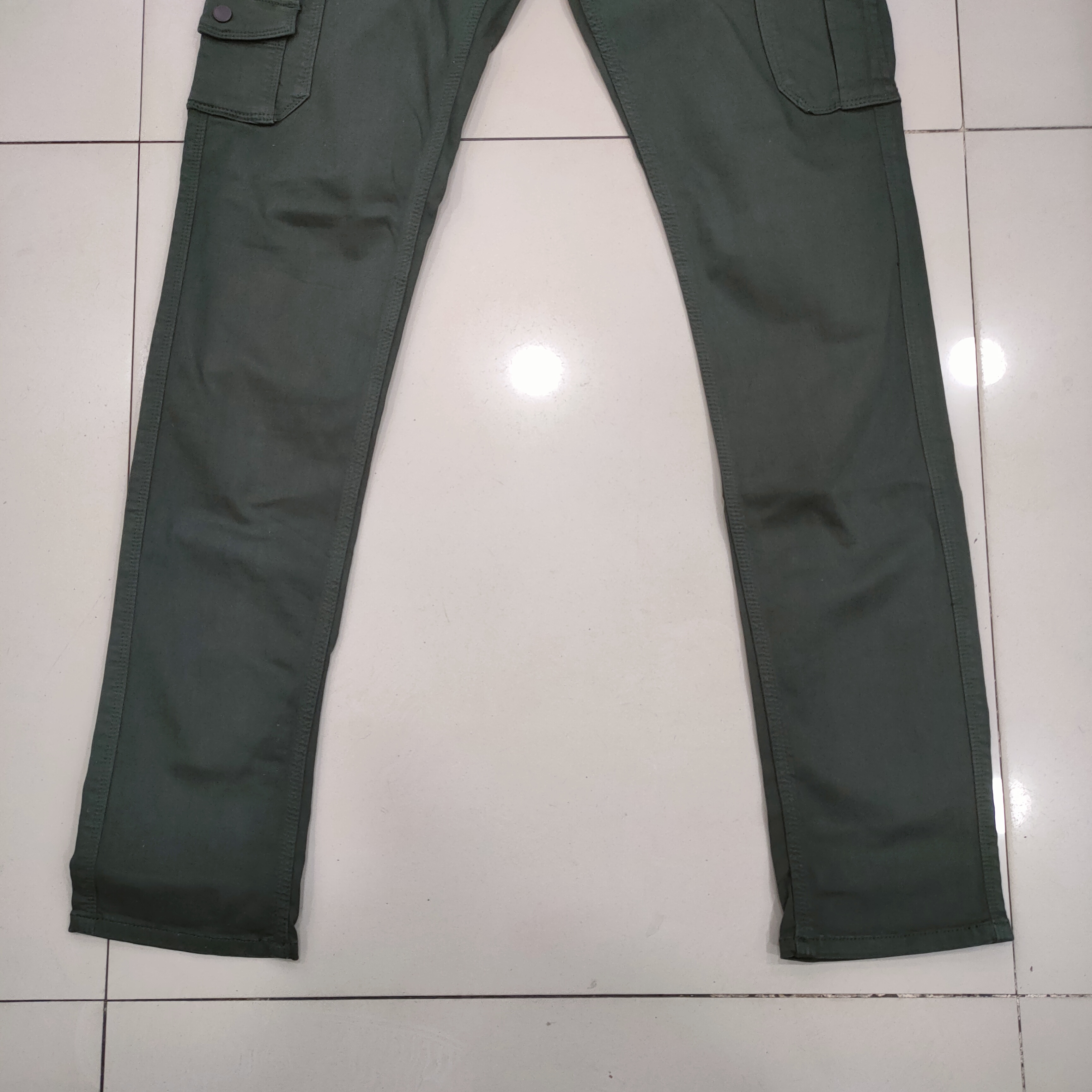 Japanese Brand - NICOLE LOWRISE MULTIPOCKET GREEN CARGO PANTS - 3