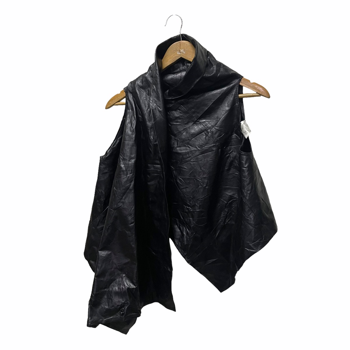 💥 Ann Demeulemeester Archive Cuir Leather Vest - 2