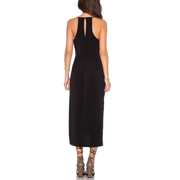 BCBGeneration Maxine Crossover Midi Dress in Black - 3