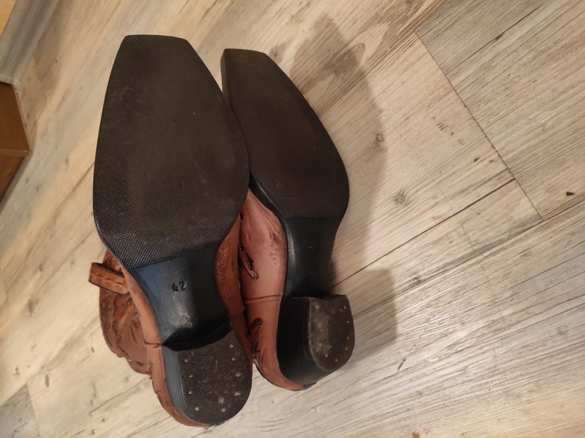 Denis Simachev - GRAIL! Embroidered cowboy boots.Like Saint Laurent or Gucci - 9