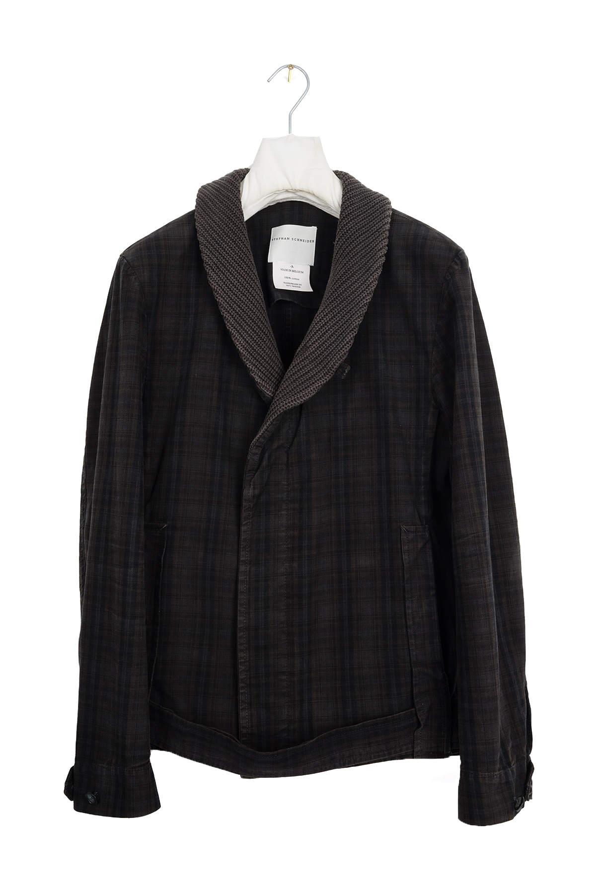 2006 A/W SHAWL COLLAR JACKET IN OVERDYED COTTON - 1