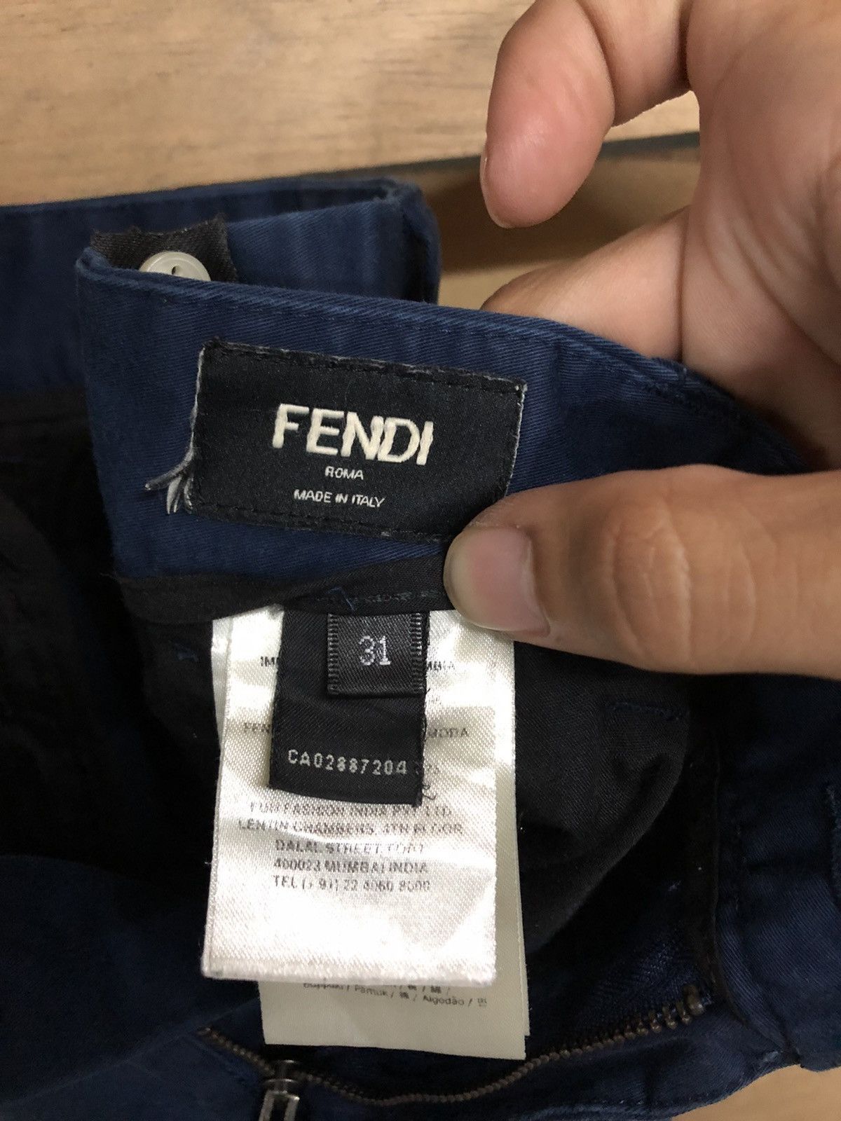 Fendi Trousers Casual Basic Logo Italy Made - 12