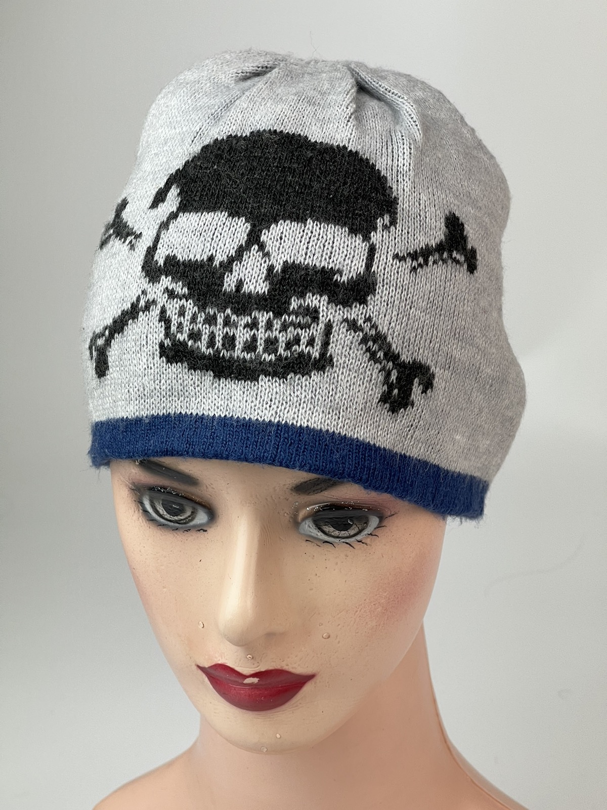 Japanese Brand - Skull Crossbone Beanie Hats Snow Caps - 1