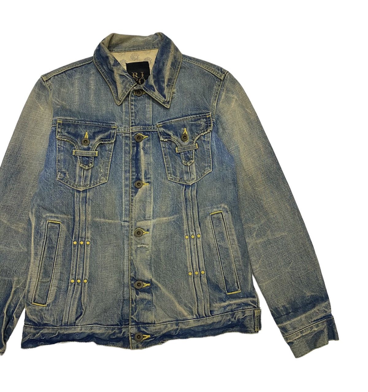 Archival Clothing - 🇯🇵 MADE IN JAPAN RICO DENIM DENIM TRUCKER JACKET - 7