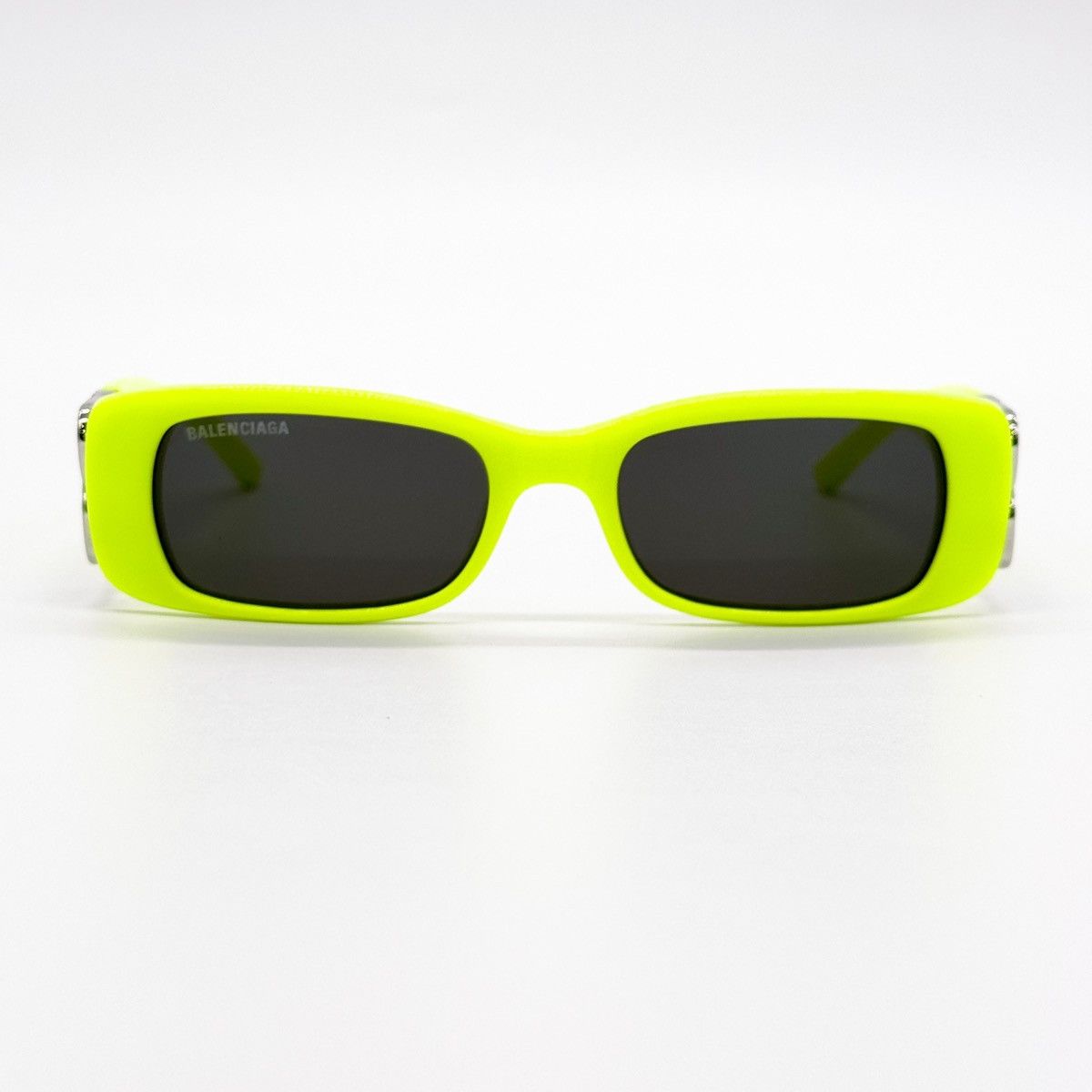 NEW BALENCIAGA BB0096S 008 SQUARE YELLOW UNISEX SUNGLASSES - 4