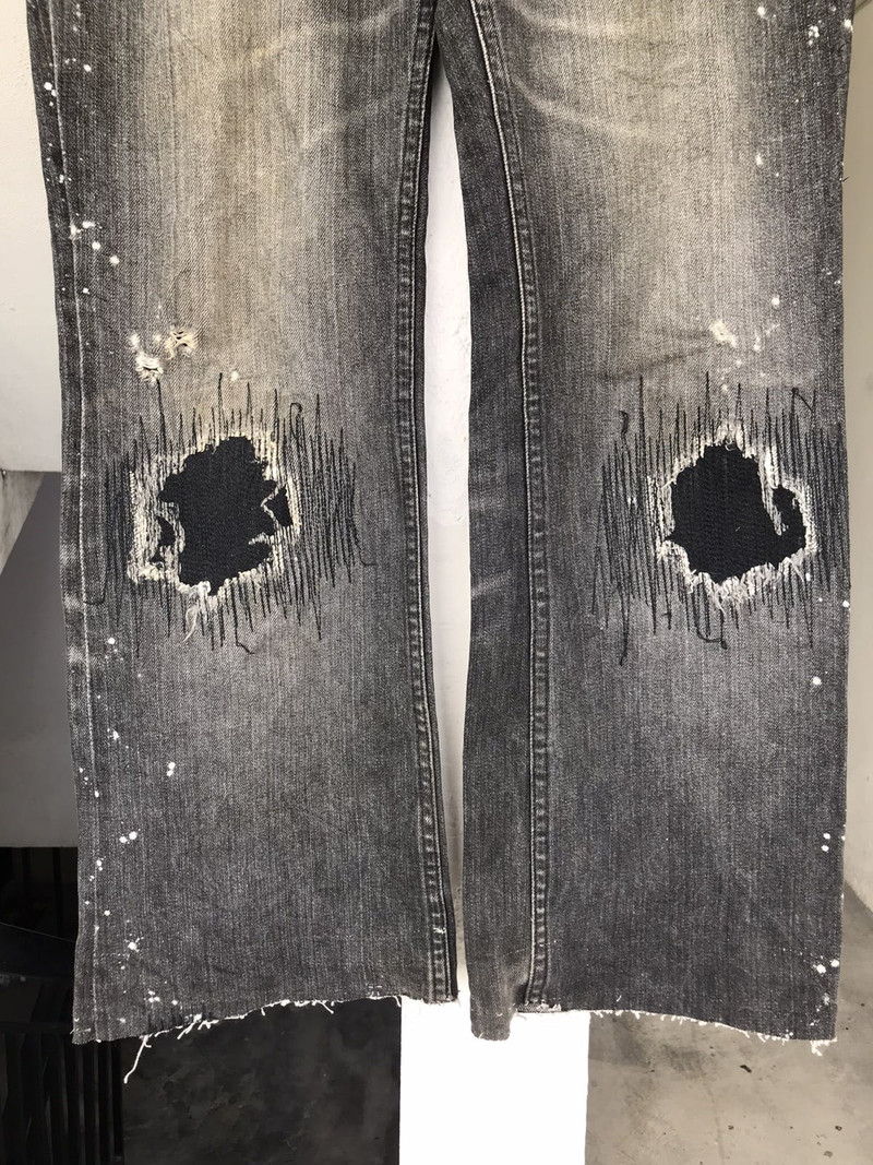 NUMBER (N)INE AW2001 Number Nine Grunge Denim | azzashop | REVERSIBLE