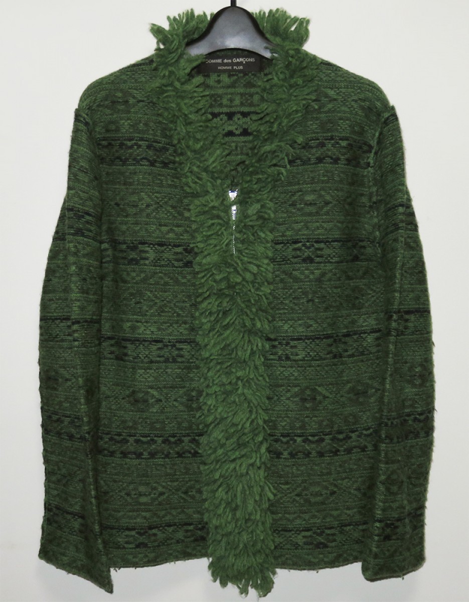 Comme Des Garçons A/W 1999 Homme Plus fringe jacquard wool