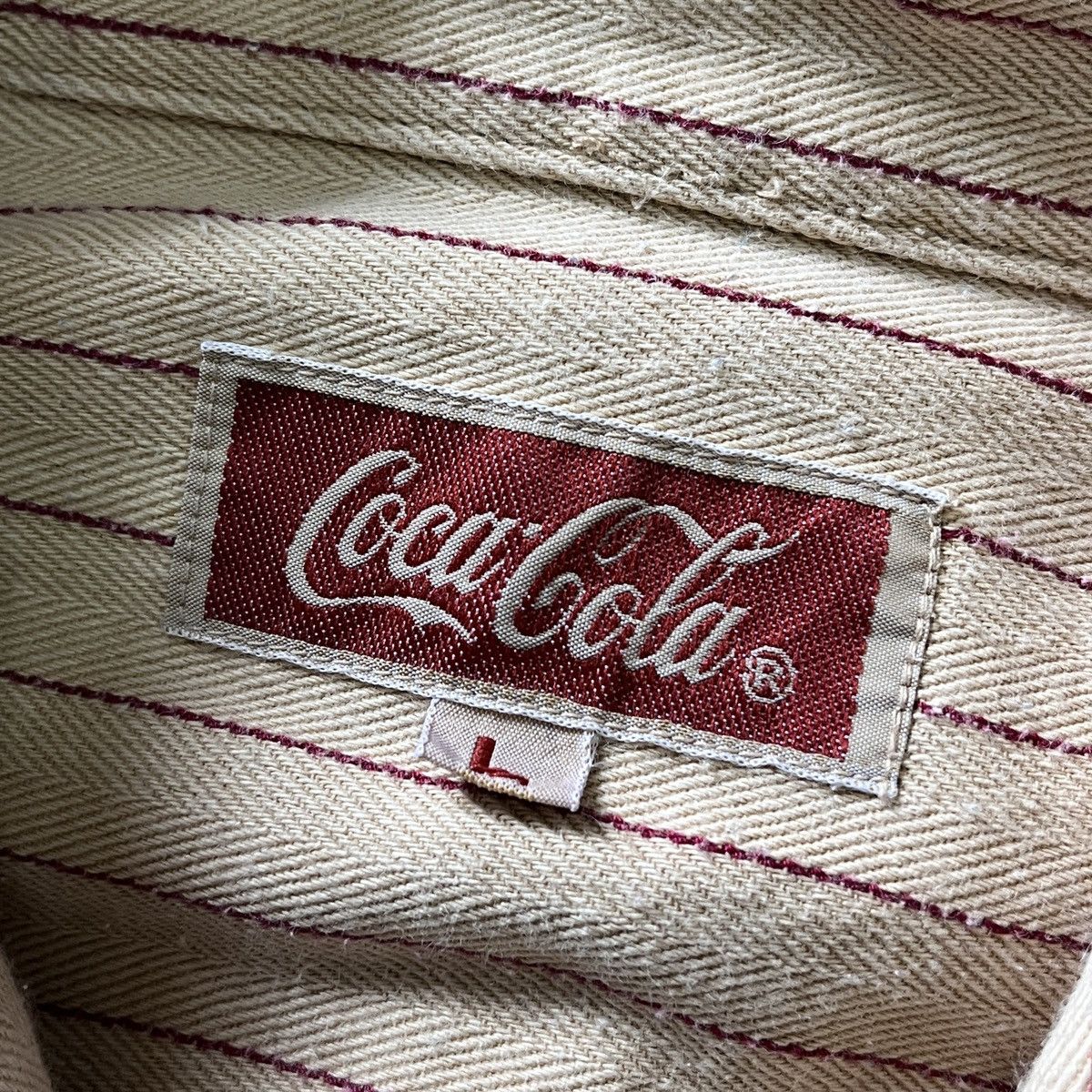 Vintage Coca Cola Hickory Buttons Up Shirt - 13