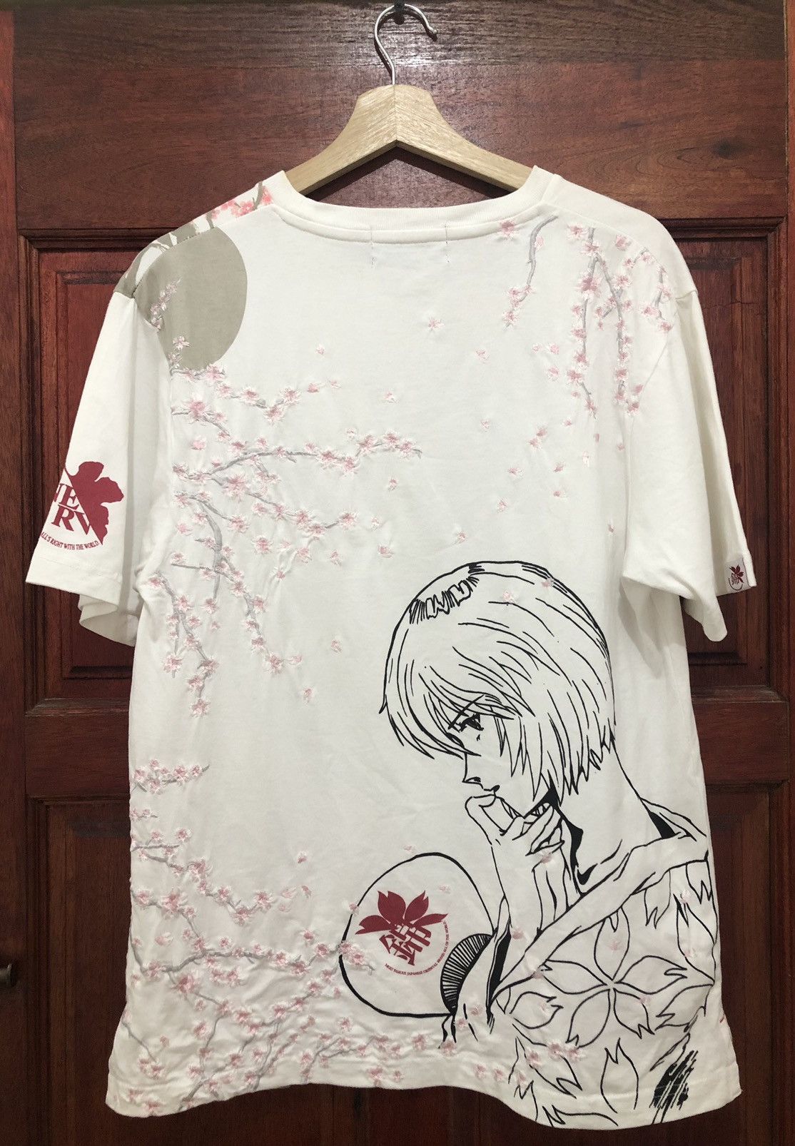Rare Evangelion Rei Ayanami Embroidery Sakura Flower - 1