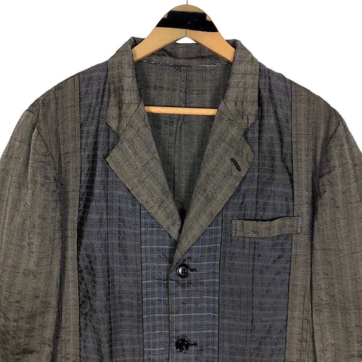 Vintage 90s Comme Des Garcons Homme Plus Patchwork Coat - 5