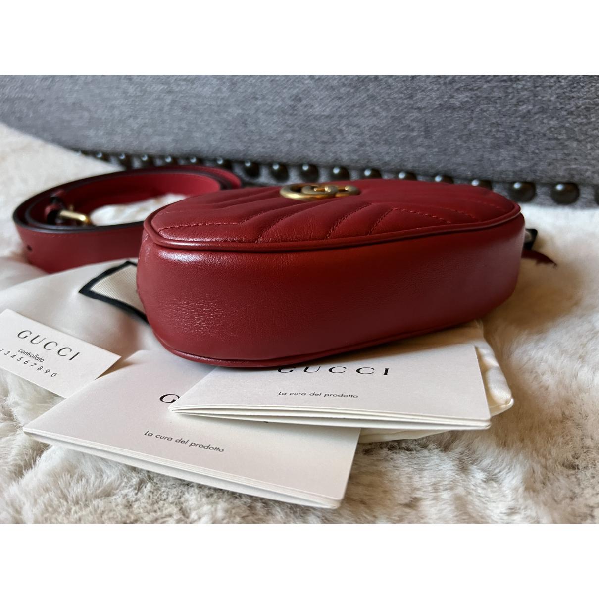 GG Marmont Oval leather handbag - 6