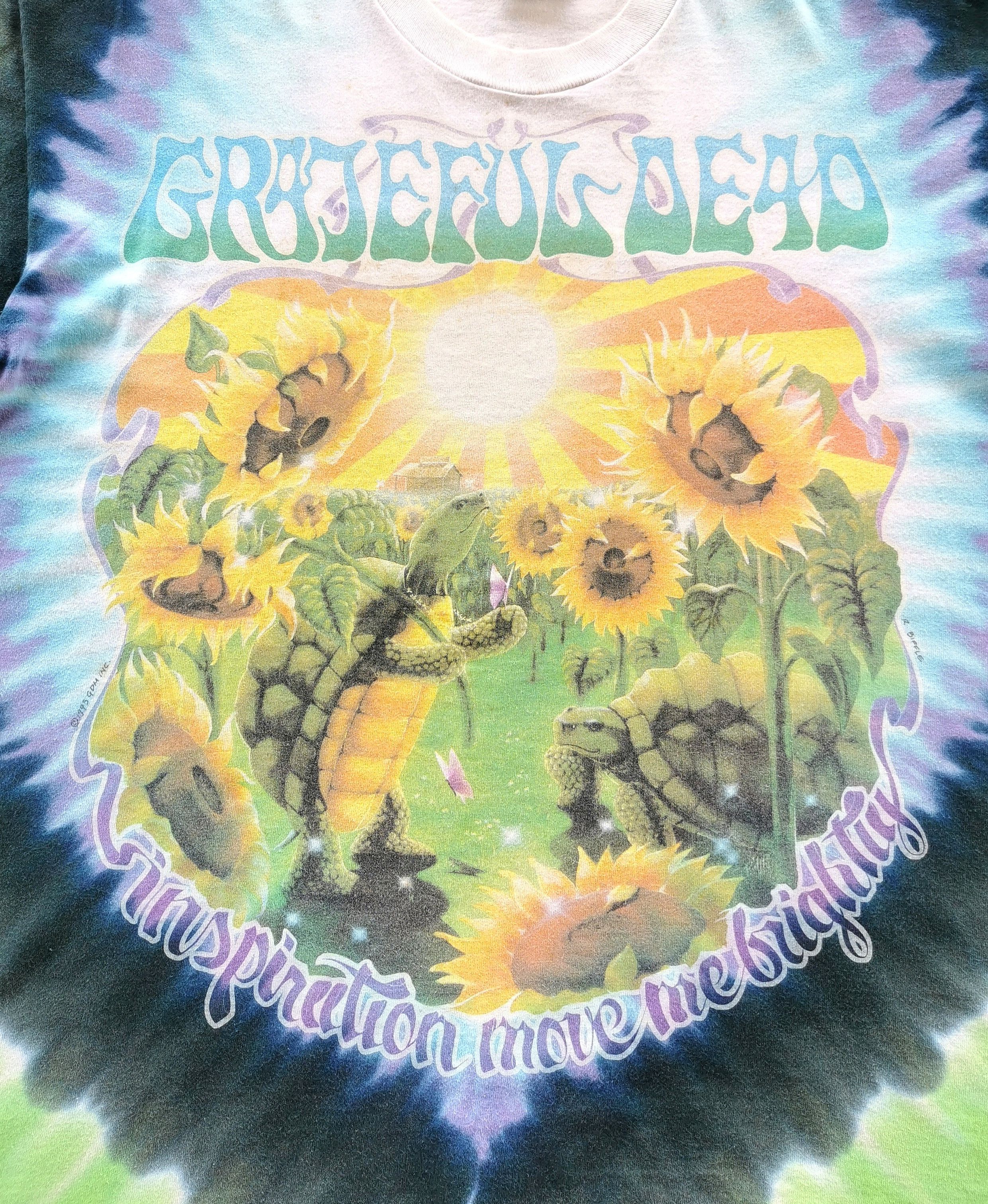 1995 Grateful Dead Band Terrapin Station Album Vintage Tees - 2