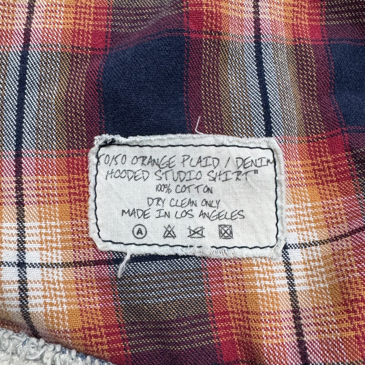 GREG LAUREN Panelled hooded sweatshirt - 5