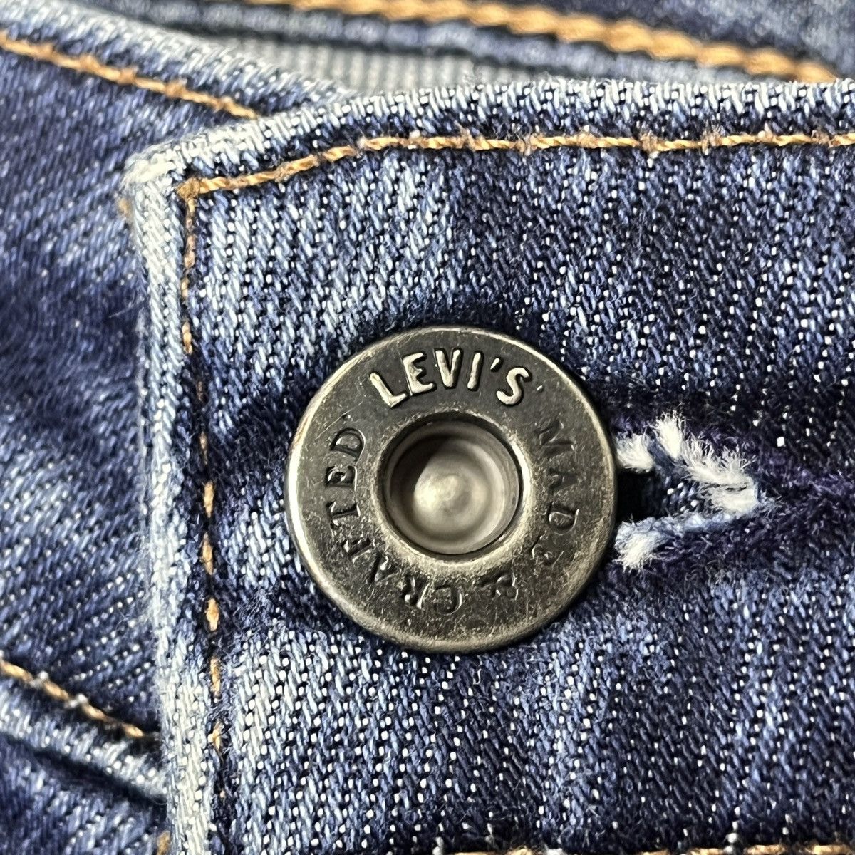 Levis Made & Crafted Blue Label Distressed Denim Jeans - 11