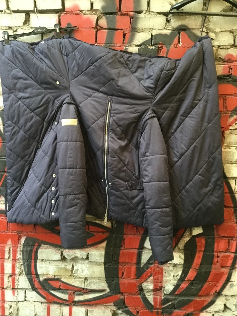 Funnel neck "square" jacket + vest - 3