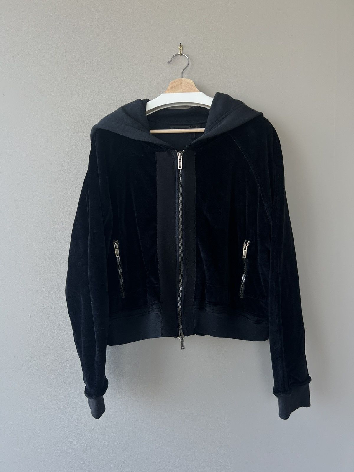 BNWT FW14 Velvet Double-Layer Hoodie - 2