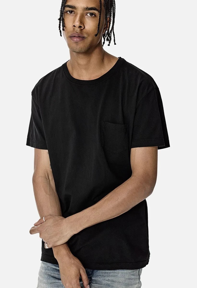 Oversized Pocket Tee Black - Size 1 (S) - 1