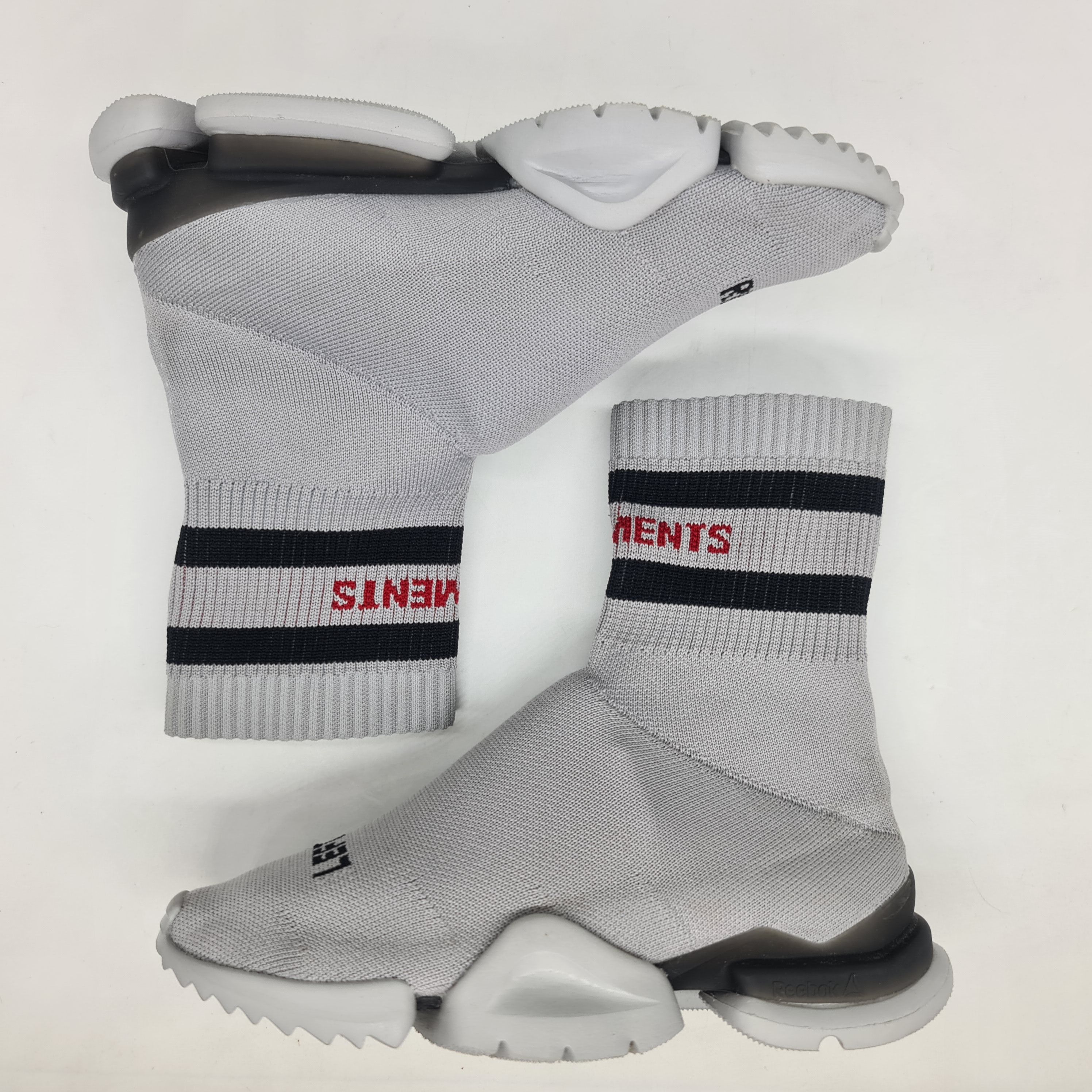 Vetements x Reebok - Size 36 Gray Sock Runner - 5