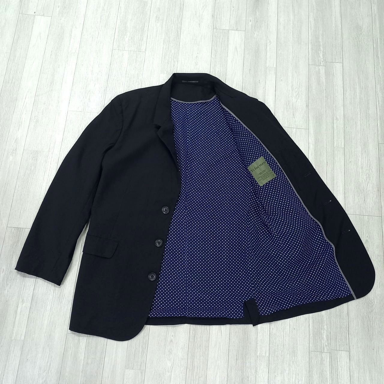 Vtg YOHJI YAMAMOTO Single Breasted 3 Buttons Blazer Jacket - 10