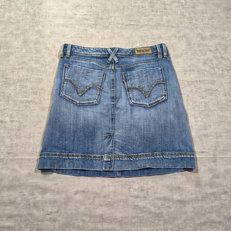 vtg levis knee length skirt - 1