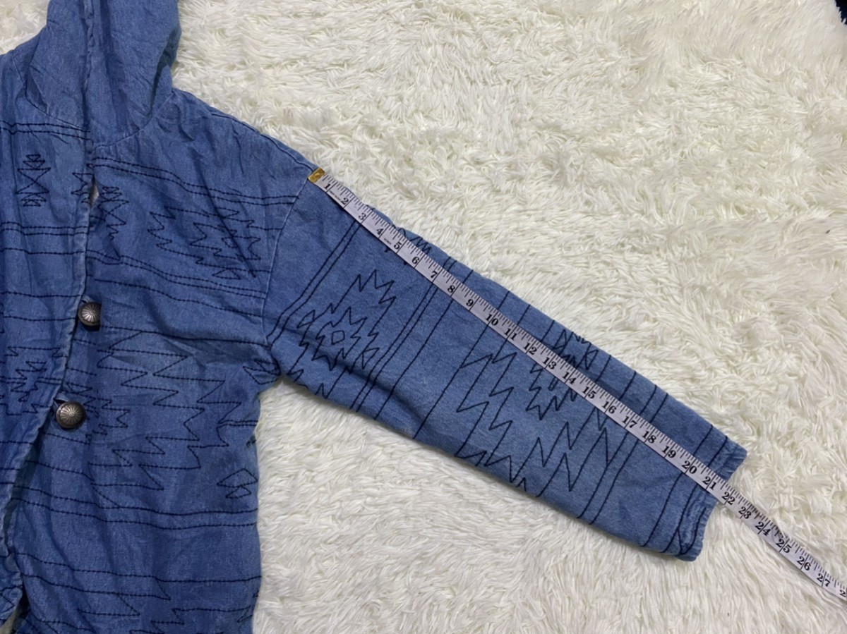 Rodeo - Rodeo Crowns Sashiko Stitching Patterns Fleece Lined Jacket - 16