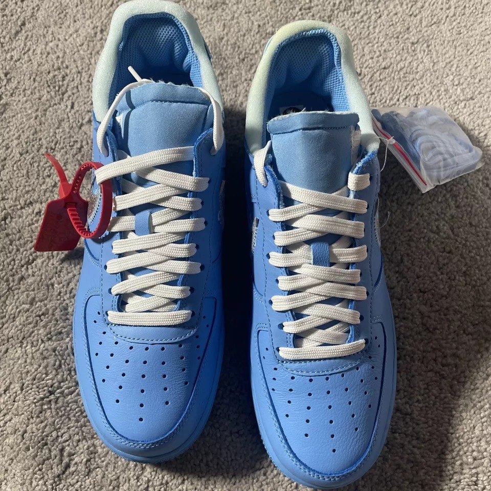 Nike Air Force 1 Low Off-White MCA University Blue Size 7.5 - 2