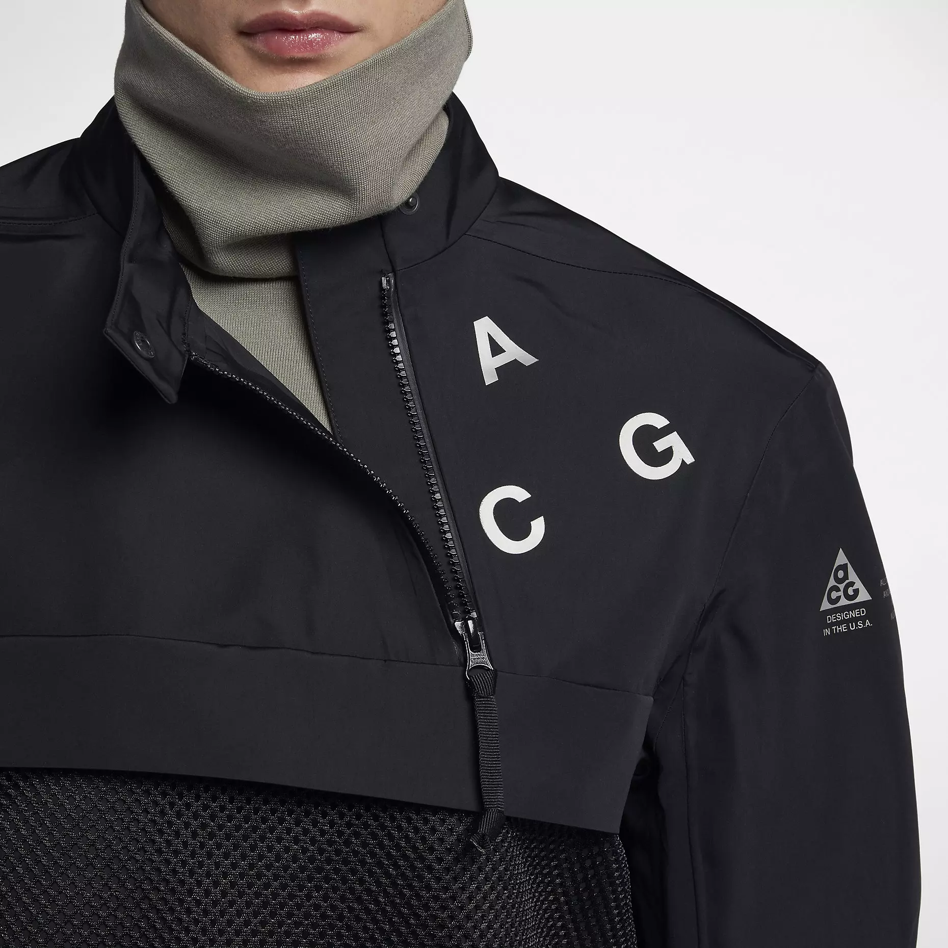 ジャケット・アウター NIKE LAB ACG PULLOVER SHELL Nike ACG NikeLab ACG Pullover Shell Jacket 'Team Orange