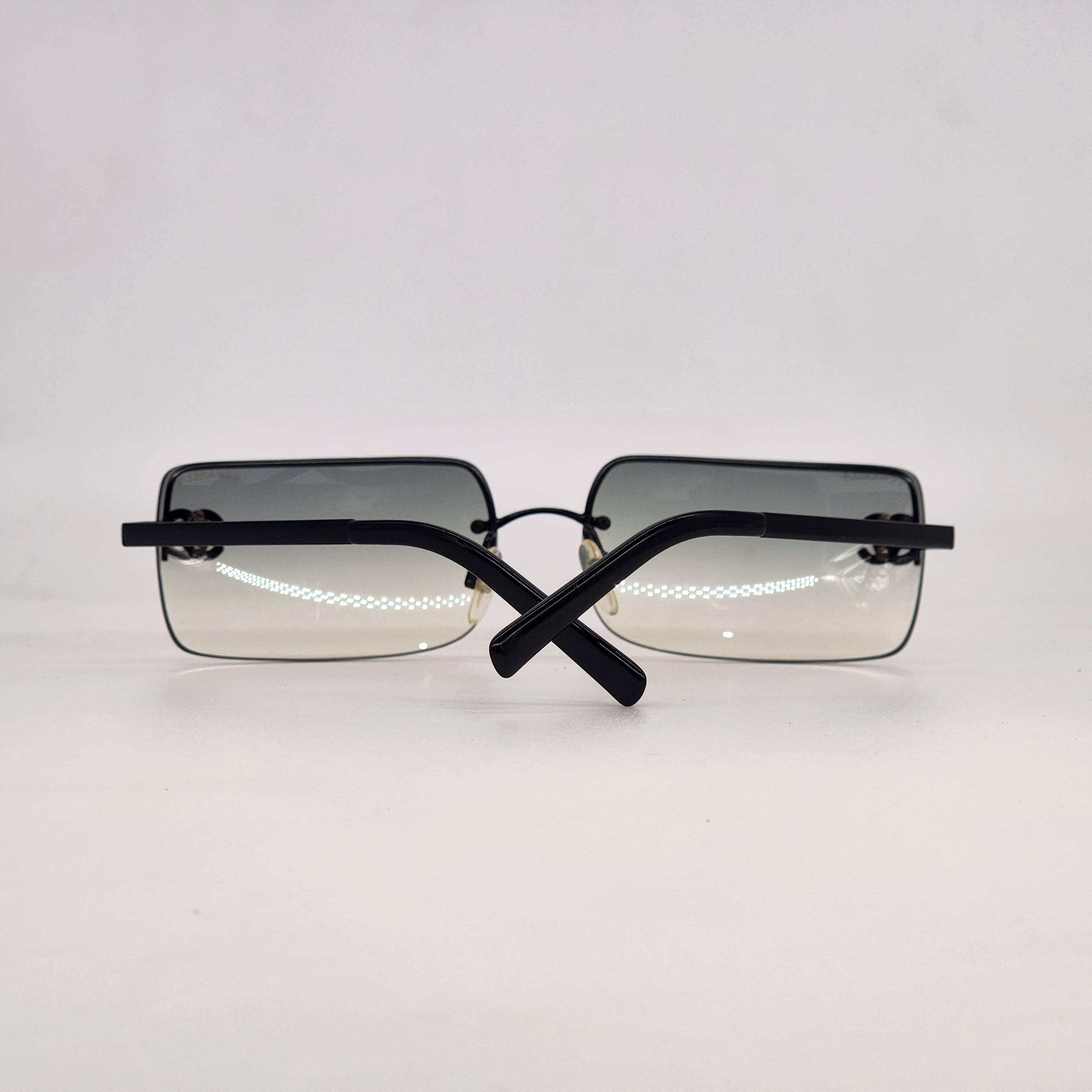 Chanel - Ombre Gray CC Rhinestone Sunglasses - 8