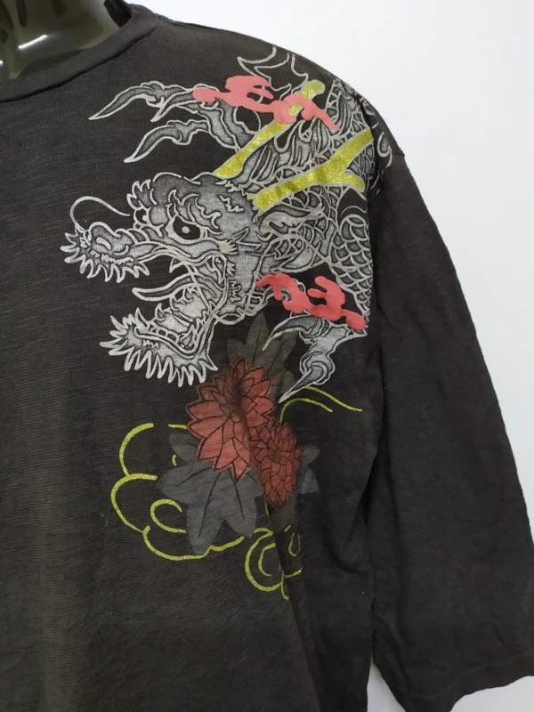 Vintage - Dragon Sukajan Baggy shirts - 4