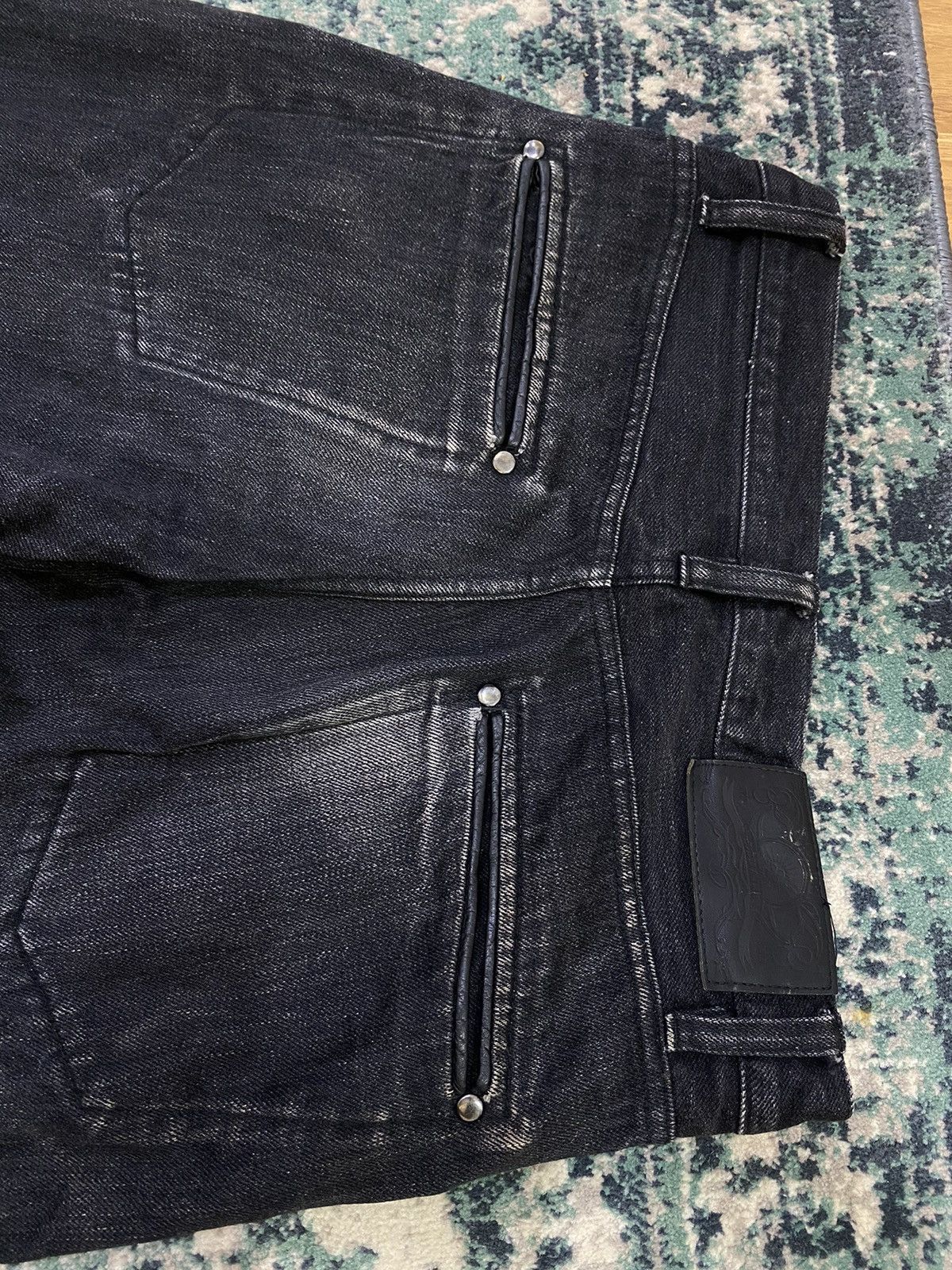 Lemaire Black Leather Lining Pocket Jeans - 12