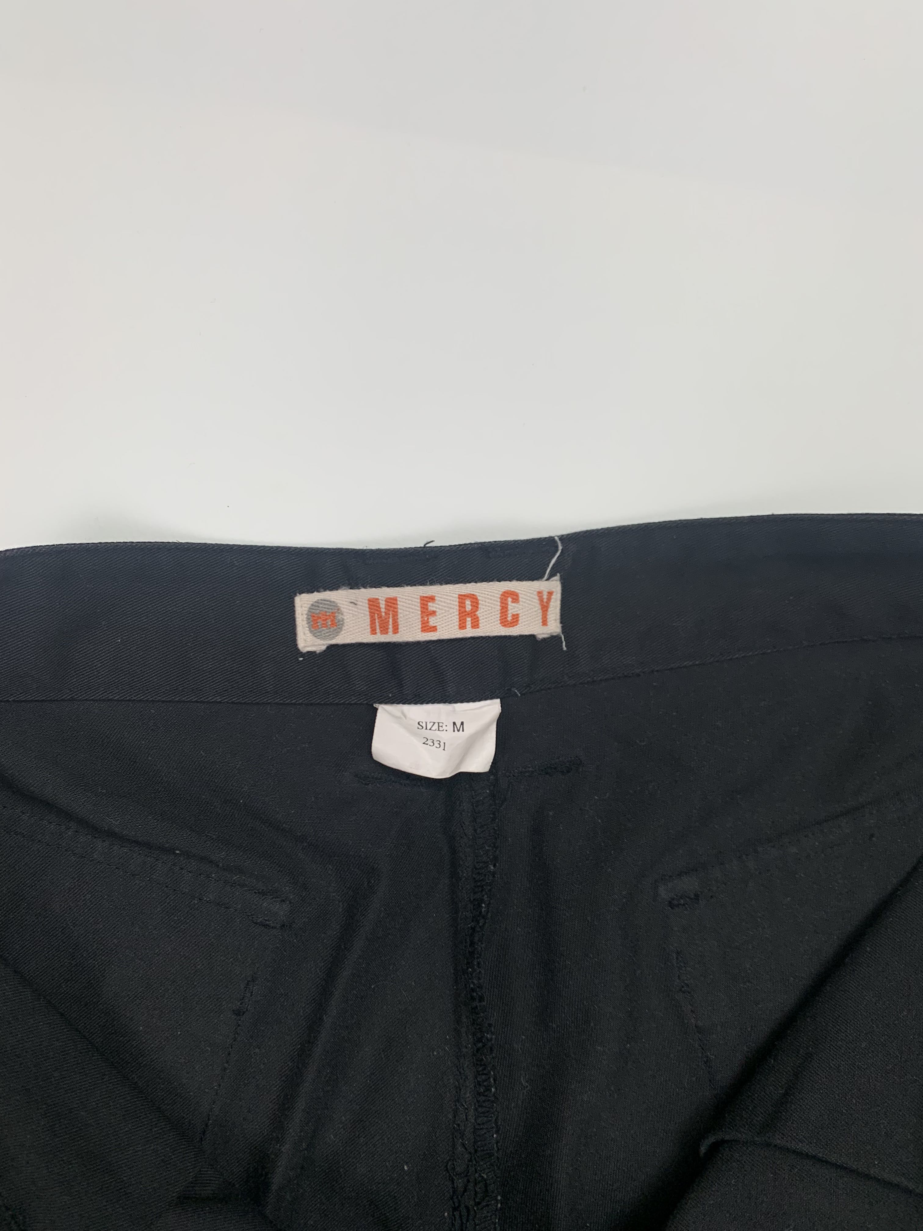 Vintage Mercy Men Pants Women Japanese Style Pants Techwear Lace Up Pants Size M Y2K Pants Hypebeast Pants Streetwear - 5