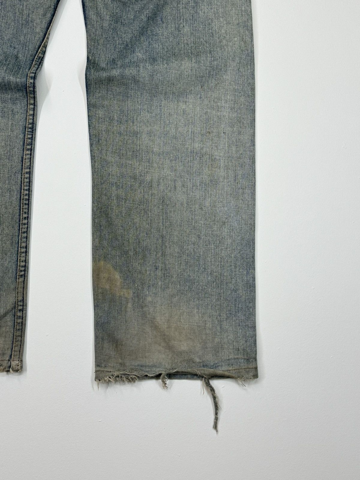 VINTAGE LEVIS 534 MUD WASH DISTRESSED JEANS - 11