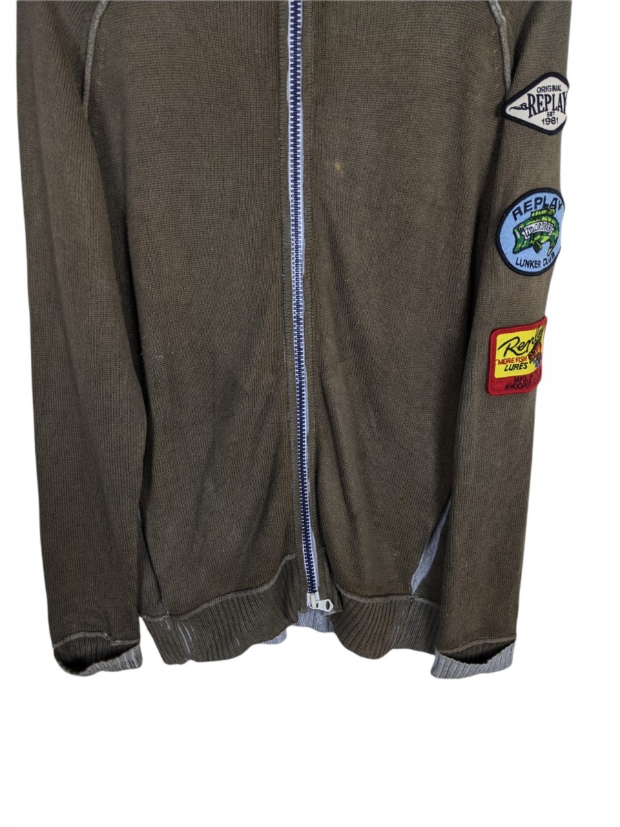 Replay - Knitwear Light Sweater Patches Jacket - 3