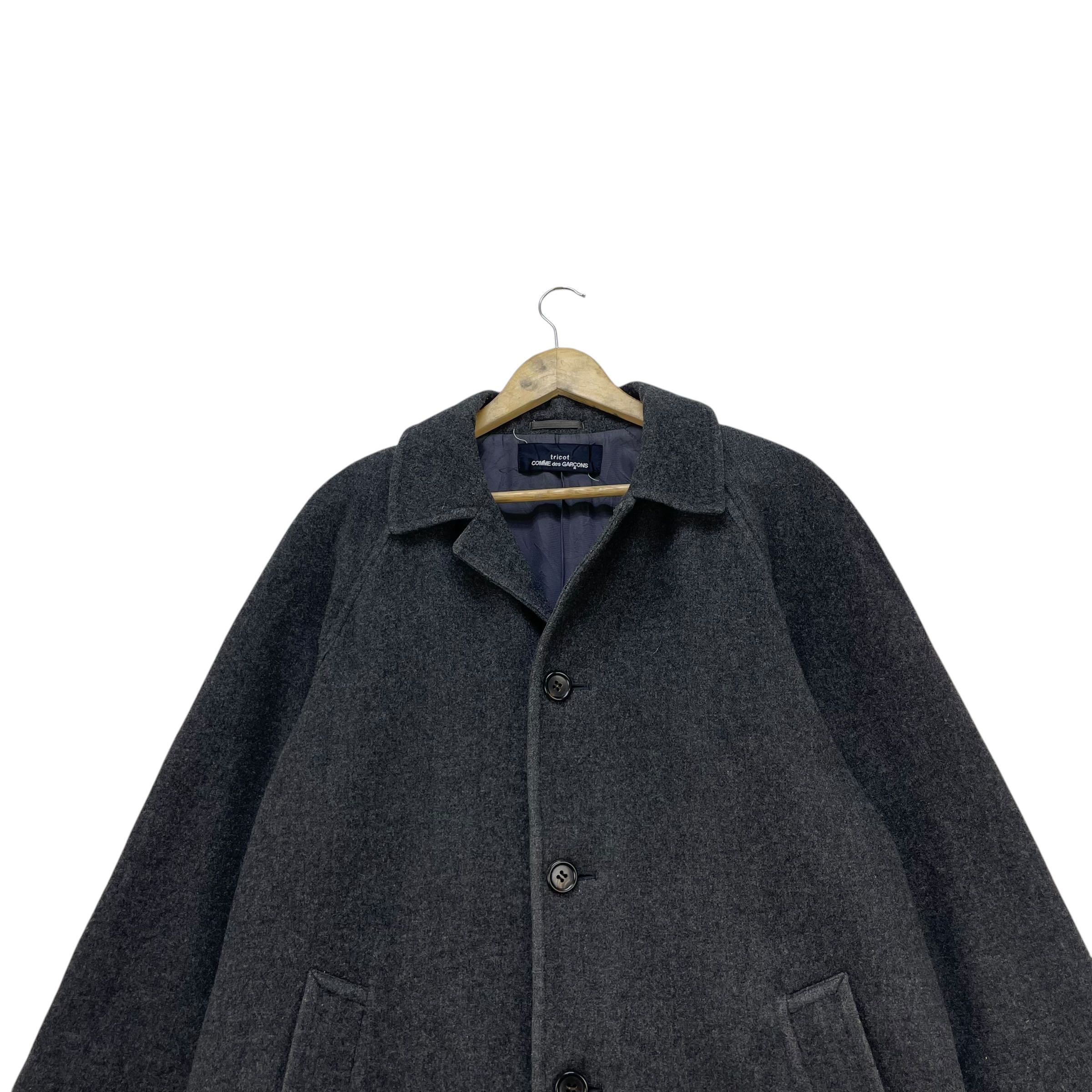 Vintage Comme Des Carcons Tricot AD1993 Long Coat Jacket  - 6