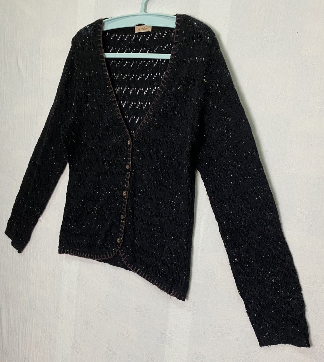 Cardigan - Un Et Demi Crocheted / Knitted Wool Blend - 4