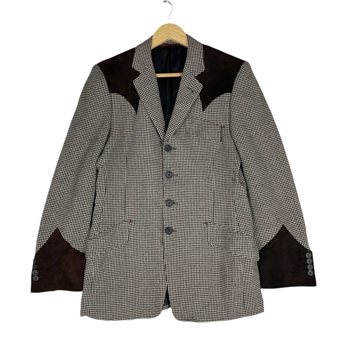 🔥PAUL SMITH London Classic Cowboy Sheep Leather Blazer Coat - 2