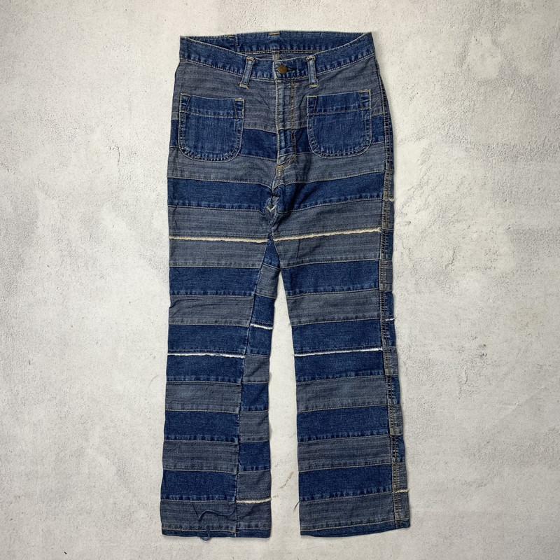 Vintage Hysteric Glamour Kinky Hagi Patchwork Denim Pants - 1