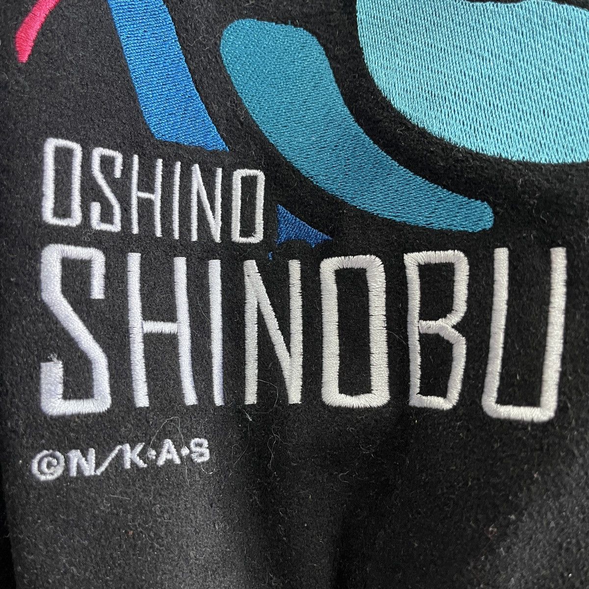 Vintage - Japan Anime Shinobu Oshino Varsity Jacket Distressed Sleeve - 7