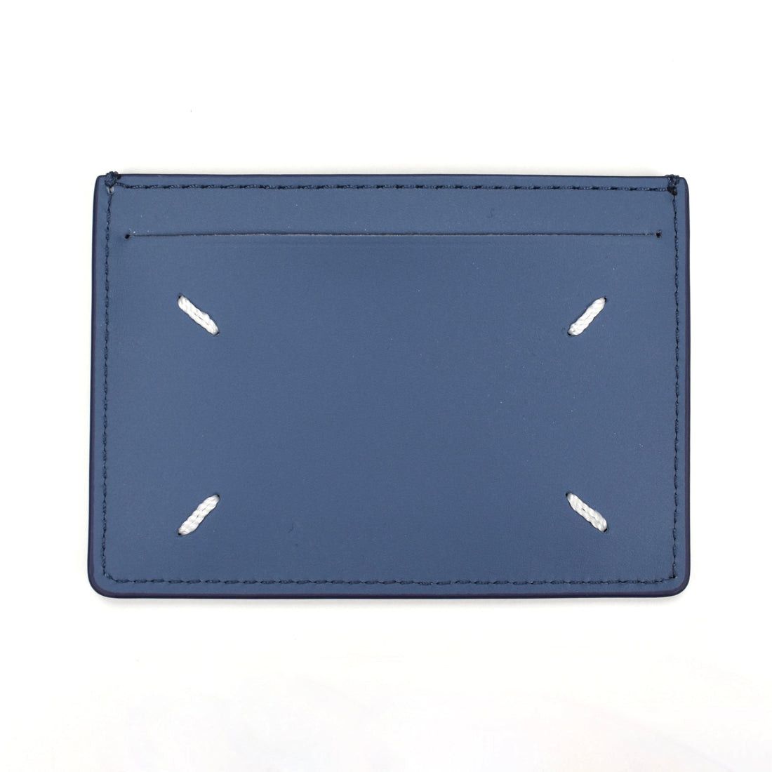 Maison Margiela Slate Blue Leather Card Holder Small - 1