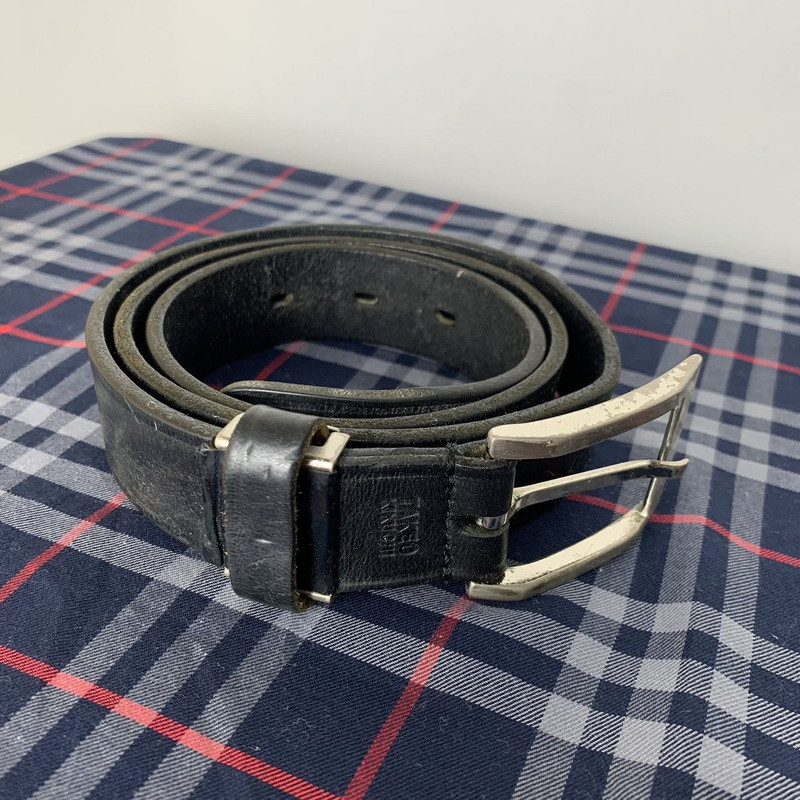 Japanese Brand - rare takeo kikuchi casual belts black leather - 1