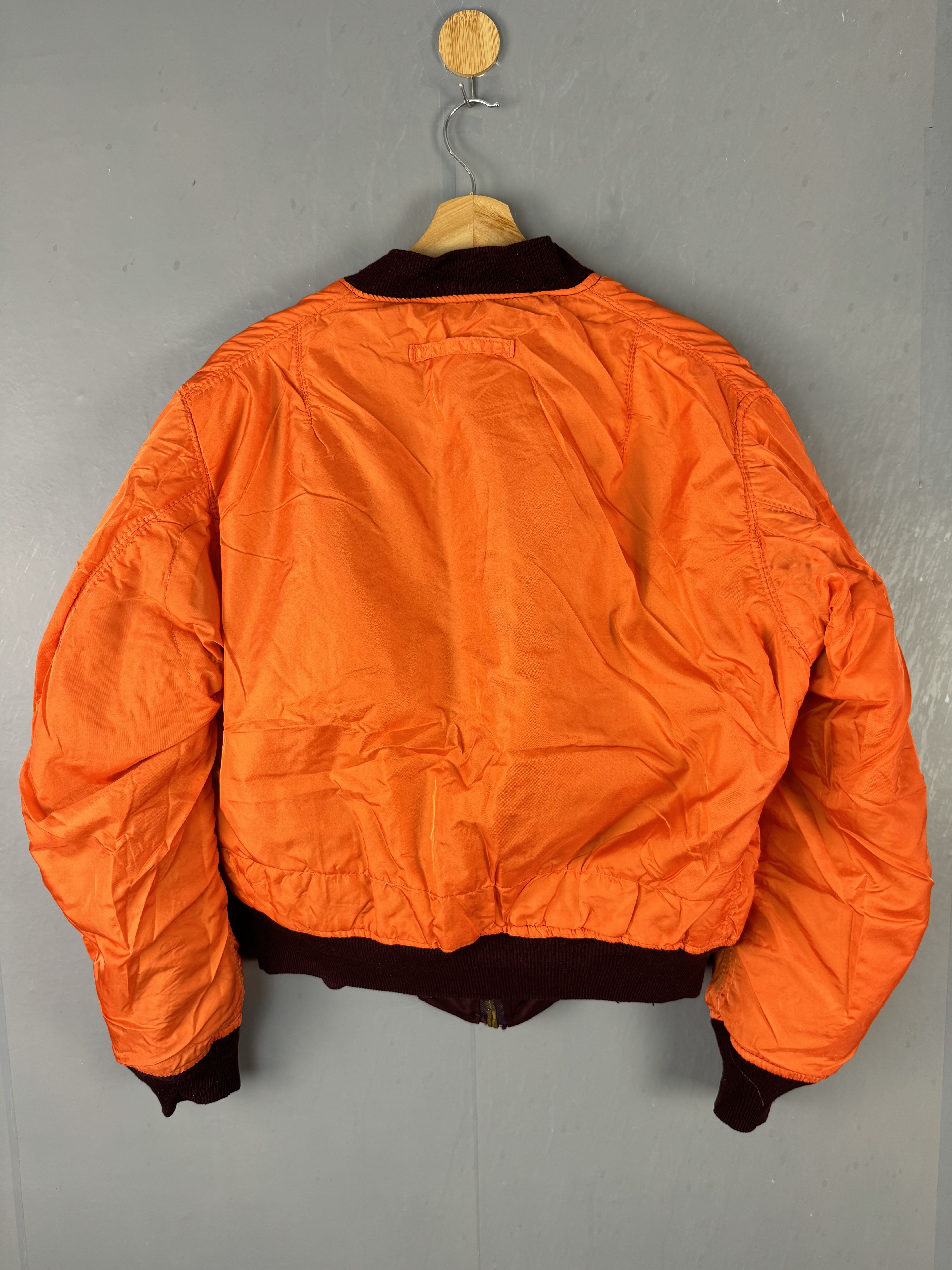 ALPHA INDUSTRIES USAF MILITARY STYLE BOMBER JACKET - 4