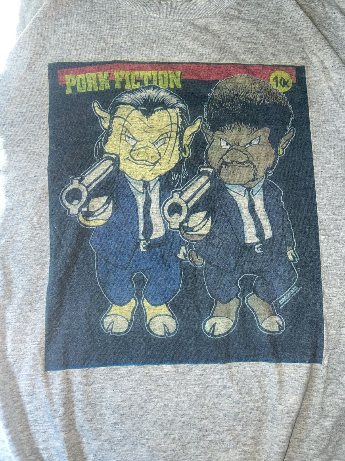 Vintage - 90’s Pulp fiction promo tee PORK FICTION - 2