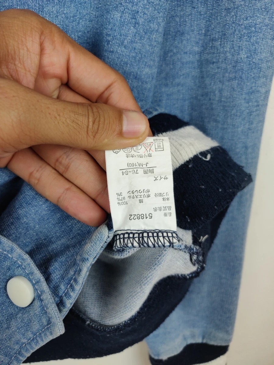 Fiorucci - Varsity Denim Jacket Snap Button Sweater - 5