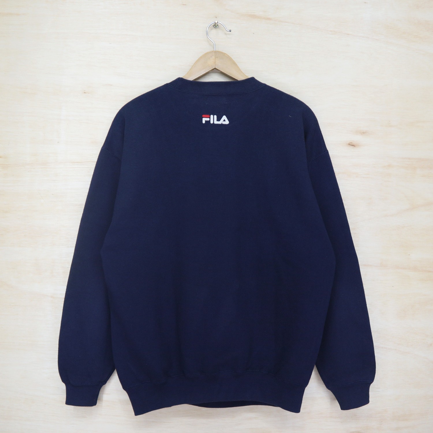 Vintage 90s FILA Italia Big Logo Sweater Sweatshirt Pullover Jumper - 4