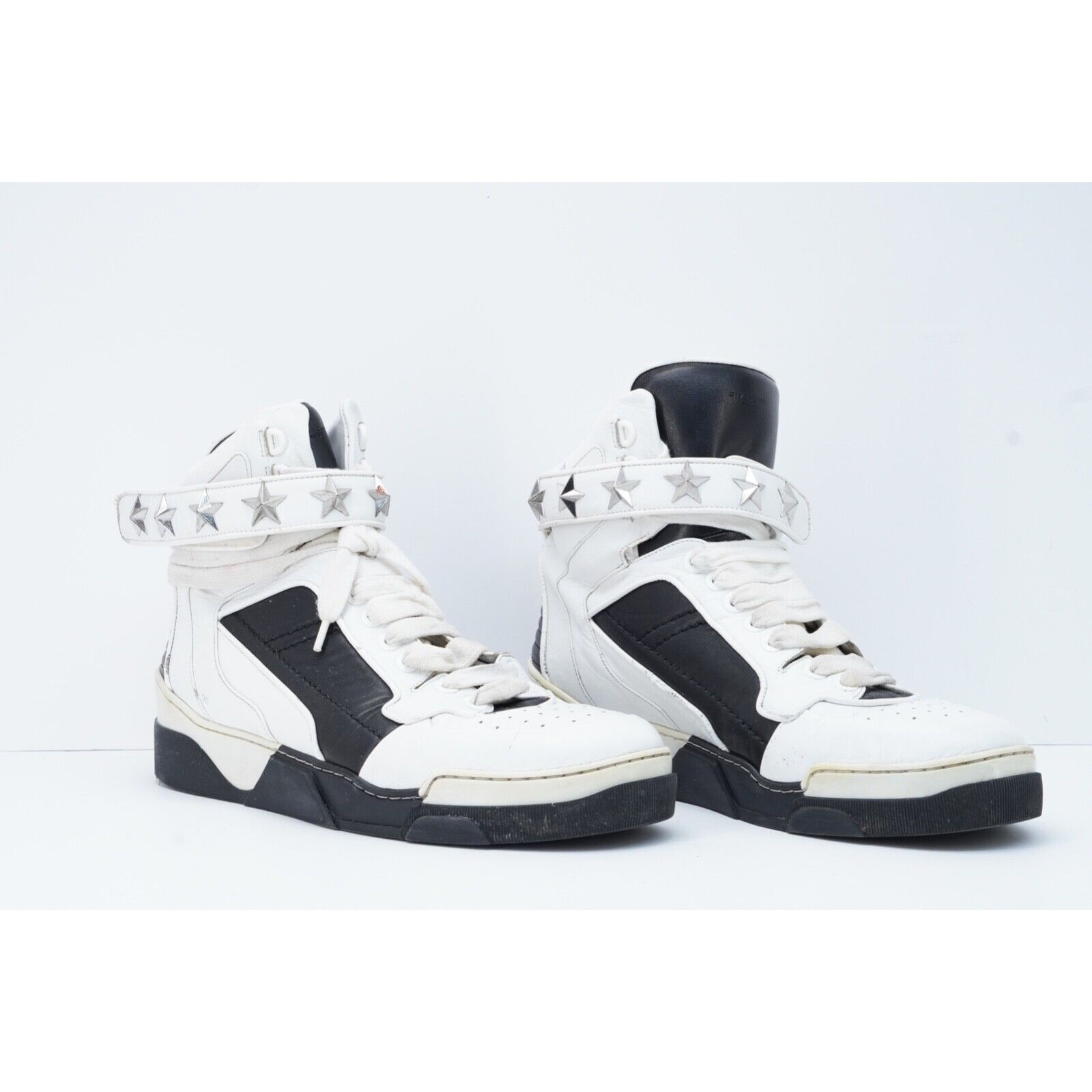 Givenchy Tyson Star Sneakers Shoes White Leather High Top 44 - 2
