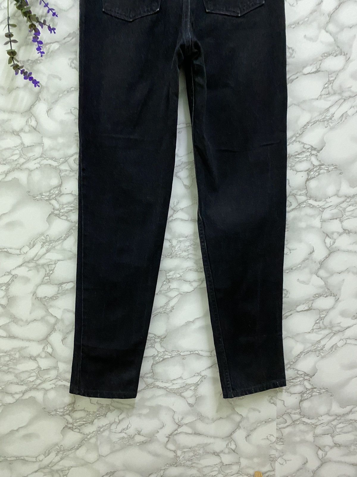 Vintage 90s Levi's Skinny Super Black Denim Jean - 12